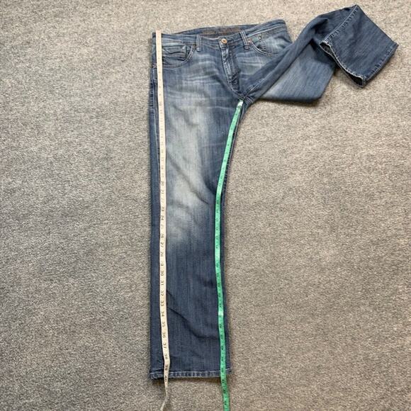 Mavi Jeans Mens 33 Blue Light Wash Zach Regular Rise Straight 5 Pocket Stretch - Picture 4 of 11